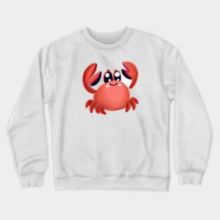 Cute Crab Drawing Crewneck Sweatshirt